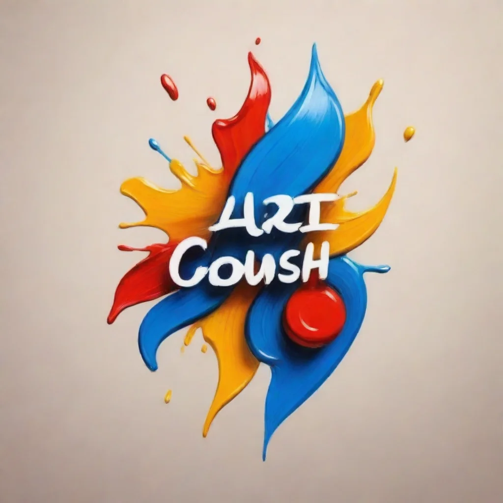aiartstation art art cool brush oil strokes logo confident engaging wow 3