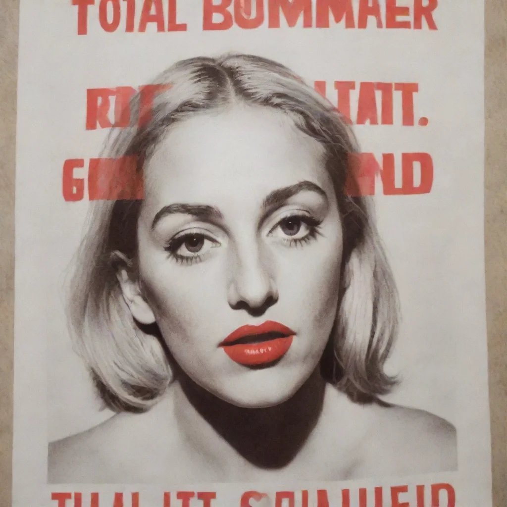 aiartstation art barbara kruger poster that says total bummer summer confident engaging wow 3