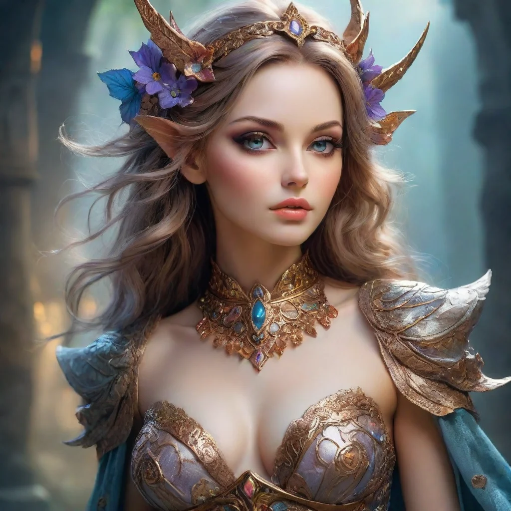 artstation art beautiful woman detailed fantasy style confident engaging wow 3