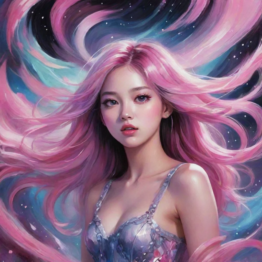 aiartstation art beautifully detailed blackpink abstract wonderland fantasy aurora best quality confident engaging wow 3