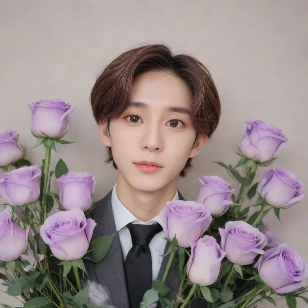 aiartstation art beomgyu rose taehyun lavender tomorrow by together flowers  confident engaging wow 3
