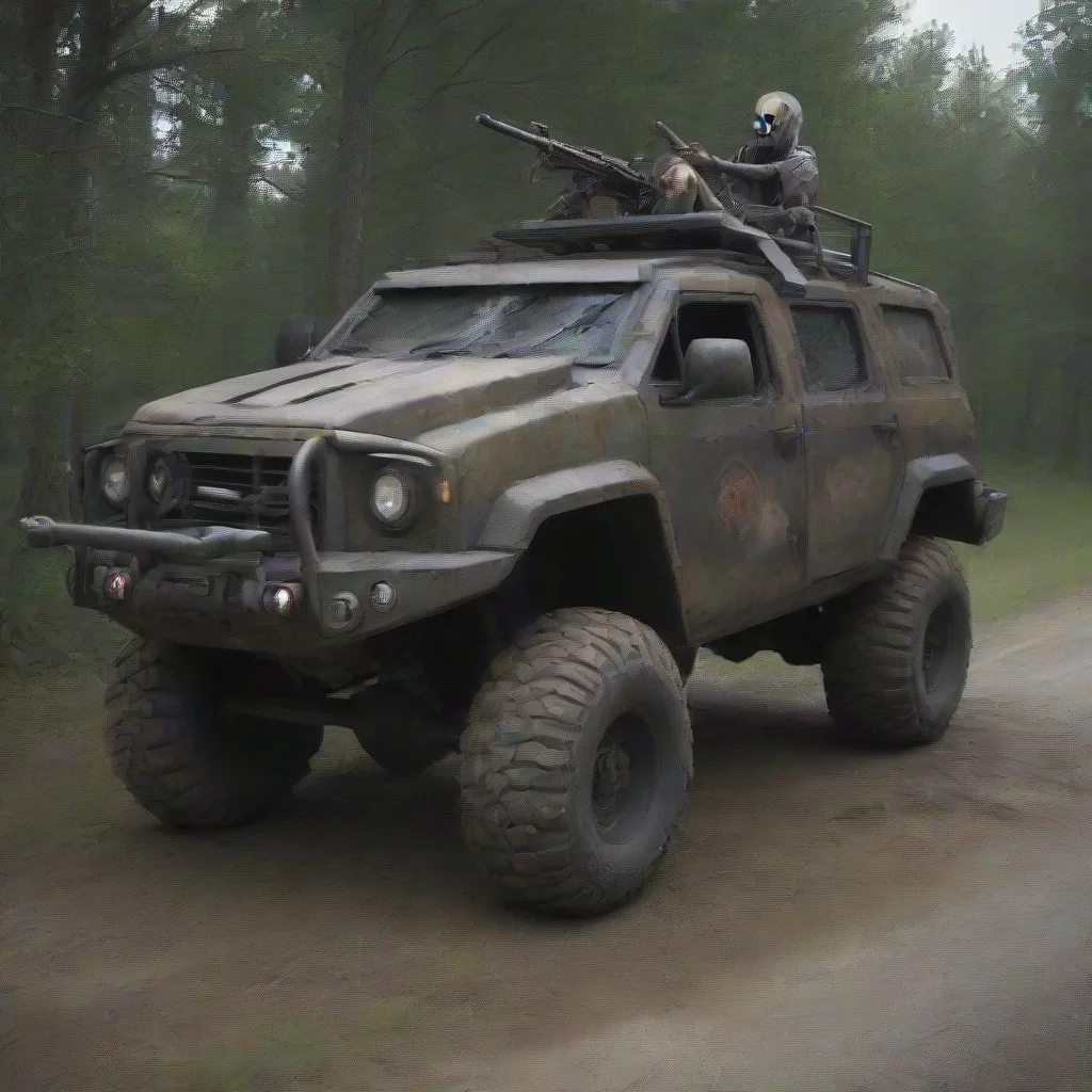 aiartstation art best vehicle for zombie apocalypse  confident engaging wow 3