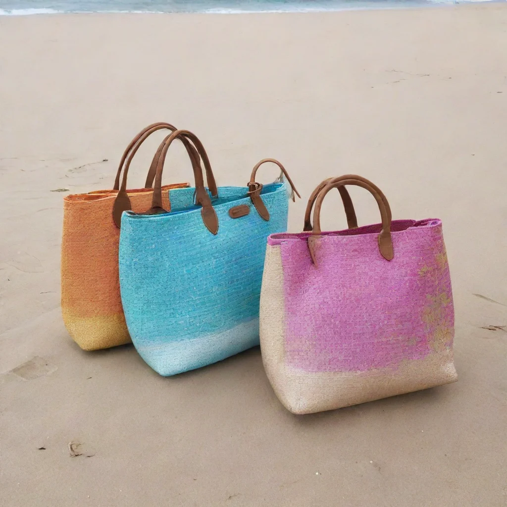 aiartstation art bolsa nova handbags on the beach. confident engaging wow 3