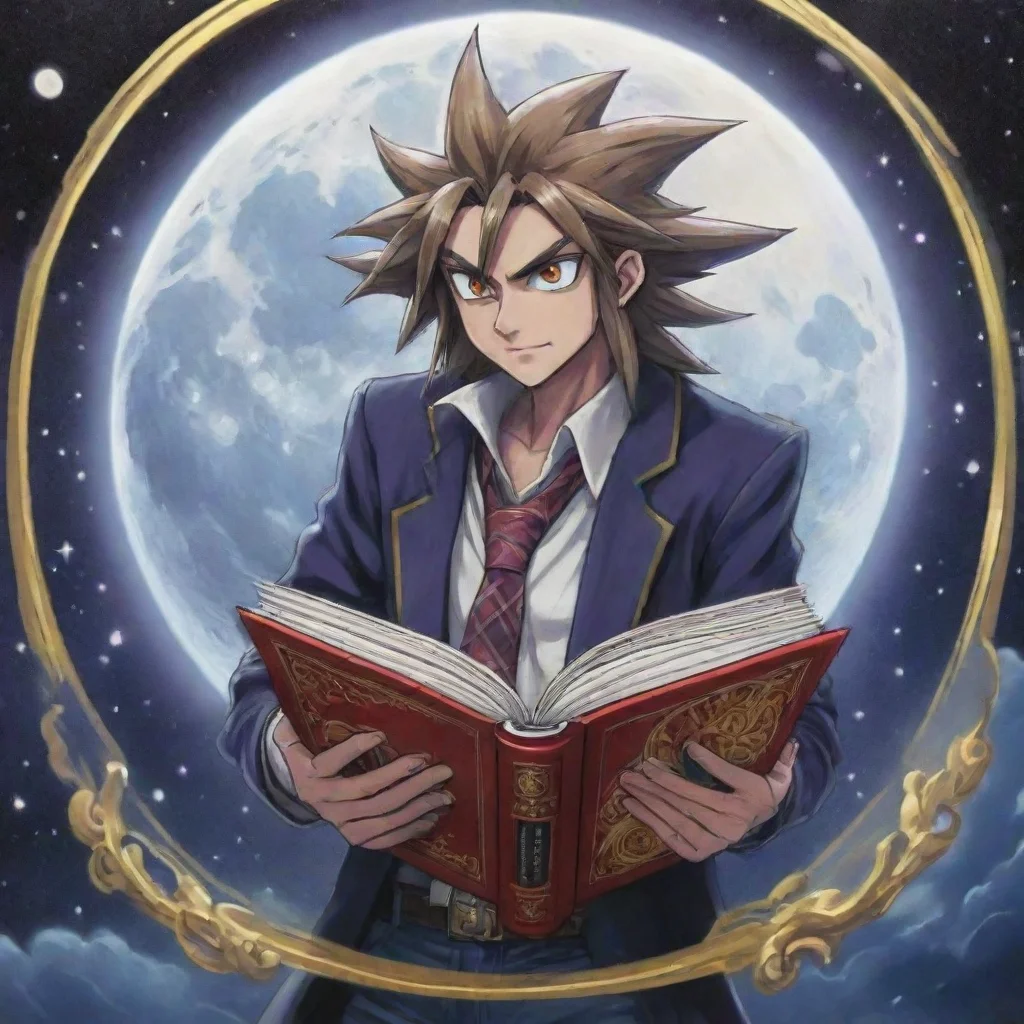 aiartstation art book of moon yugioh card drawn in dolan art style confident engaging wow 3