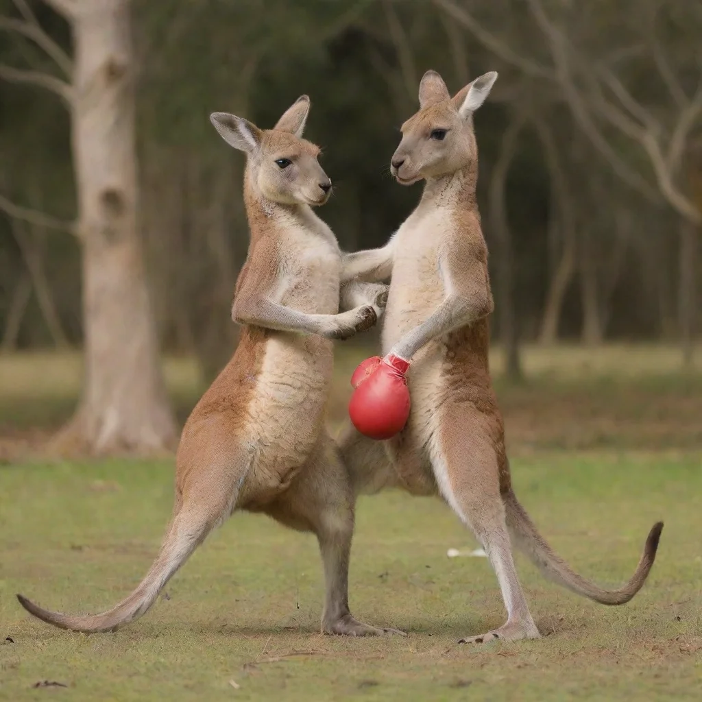 aiartstation art boxing kangaroo confident engaging wow 3