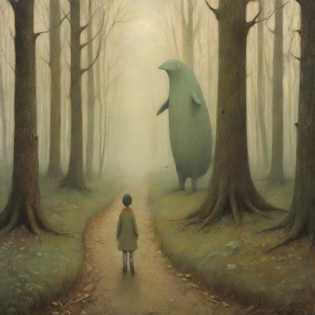 aiartstation art boy in the woods by shaun tan confident engaging wow 3