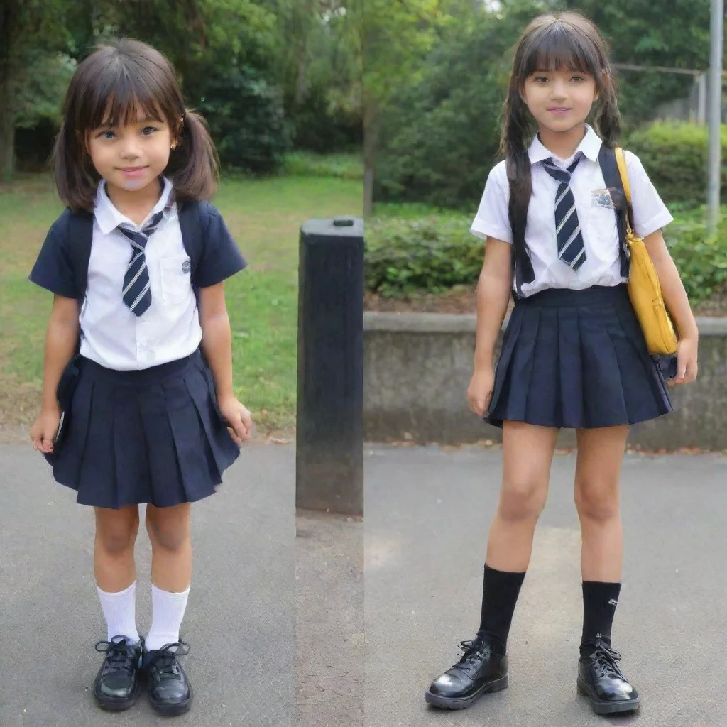 aiartstation art boy to school girl confident engaging wow 3