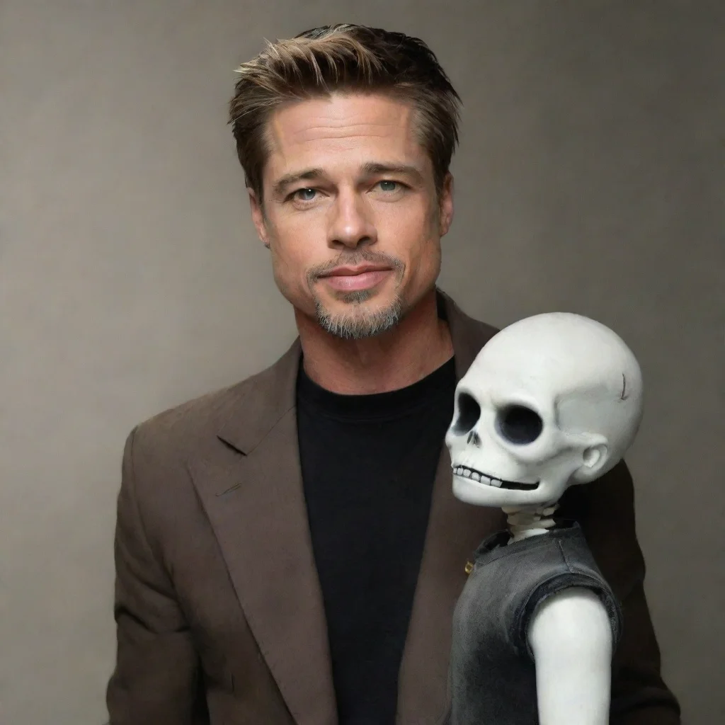 aiartstation art brad pitt and sans confident engaging wow 3