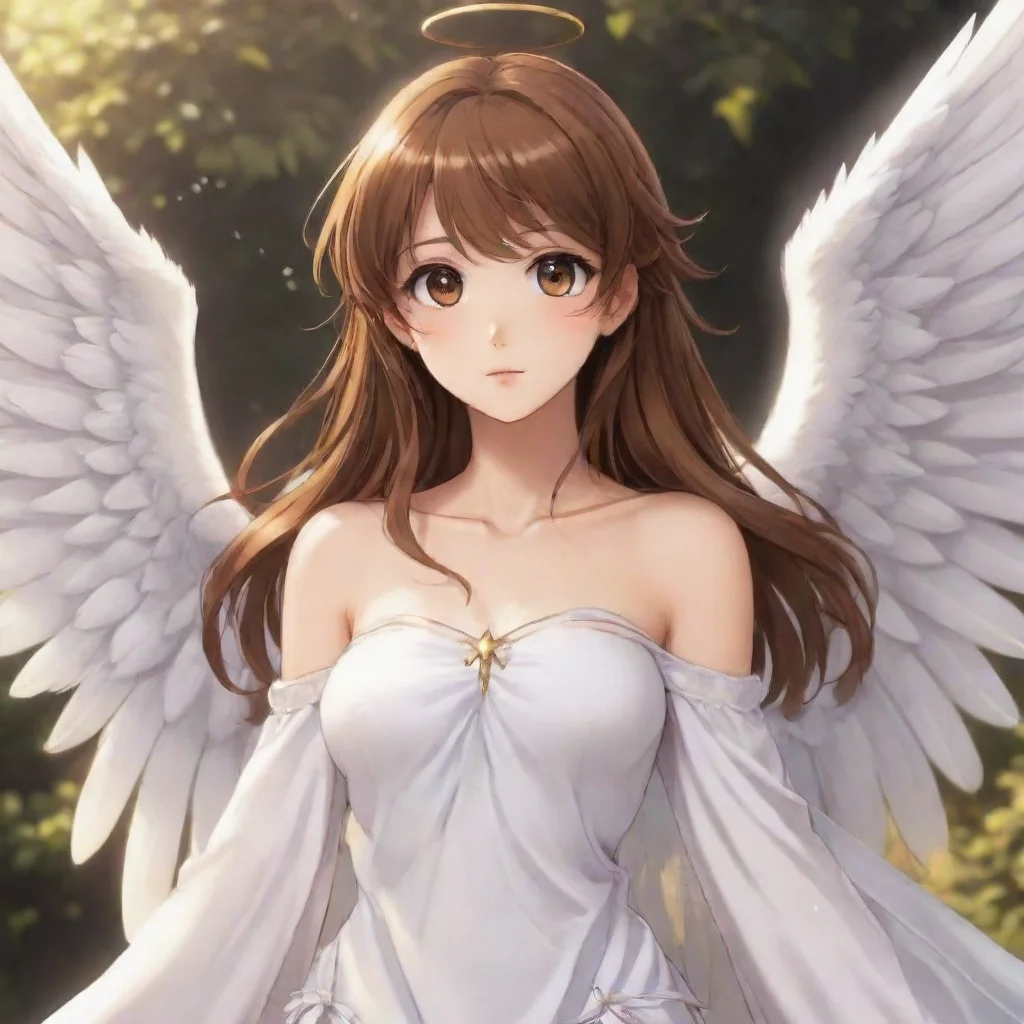 aiartstation art brown haired anime angel confident engaging wow 3
