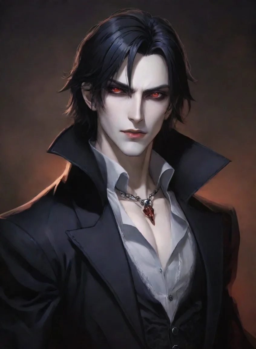 aiartstation art character attractive hd anime art vampire man detailed confident engaging wow 3 portrait43