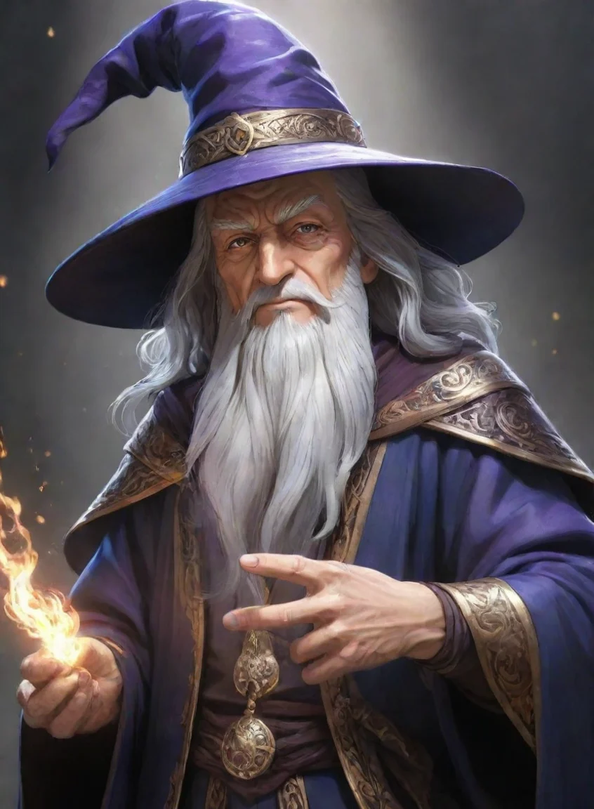 aiartstation art character old wizard hd anime art man  epic detailed confident engaging wow 3 portrait43