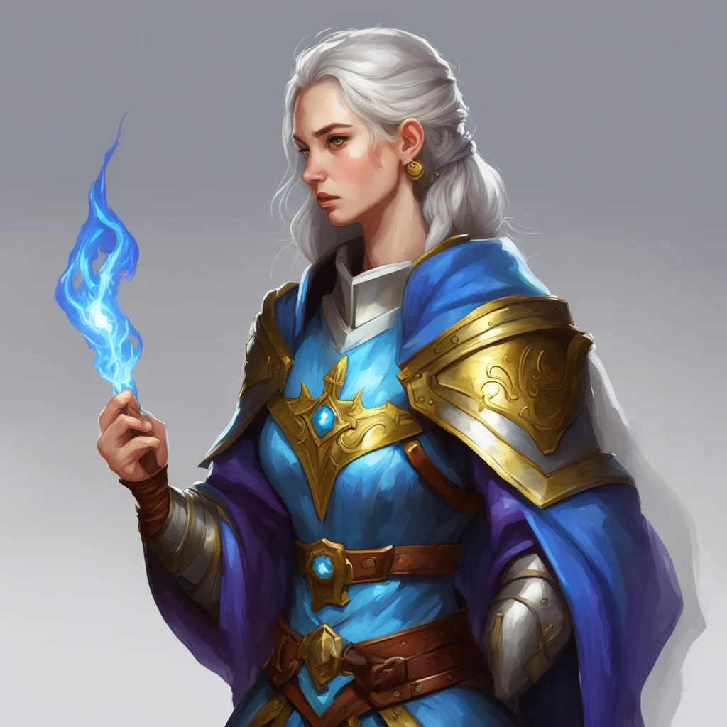 artstation art character profile picture cleric female magic fantasy medieval dnd pathfinder painting ar 32 confident engaging wow 3