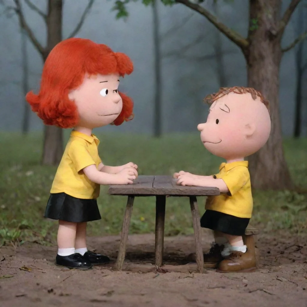 artstation art charlie brown dating with the little red haired girl confident engaging wow 3