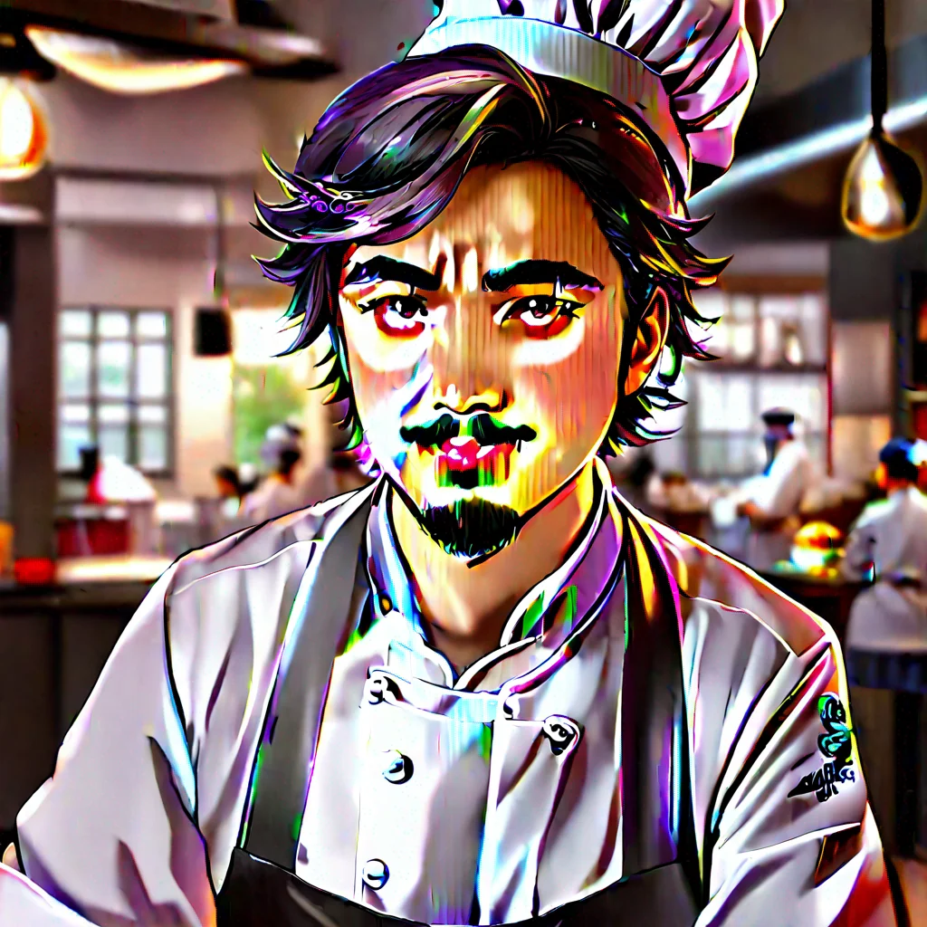 artstation art chef chef hat anime hd confident engaging wow 3