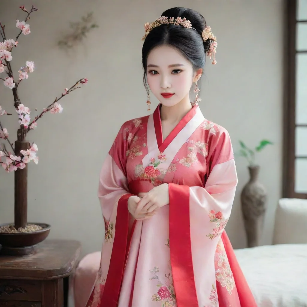 aiartstation art chinese traditional dress hanfu confident engaging wow 3
