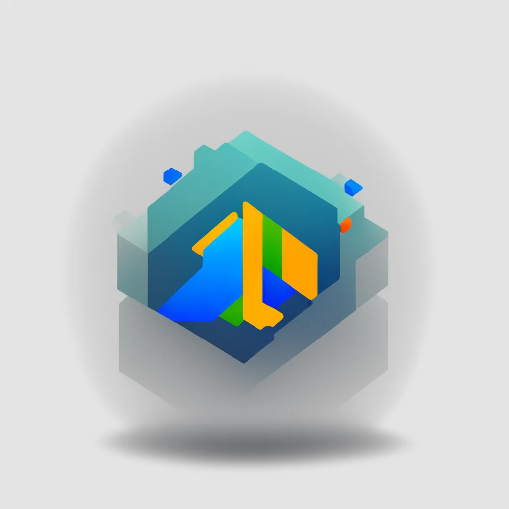 aiartstation art cubix program application  logo confident engaging wow 3