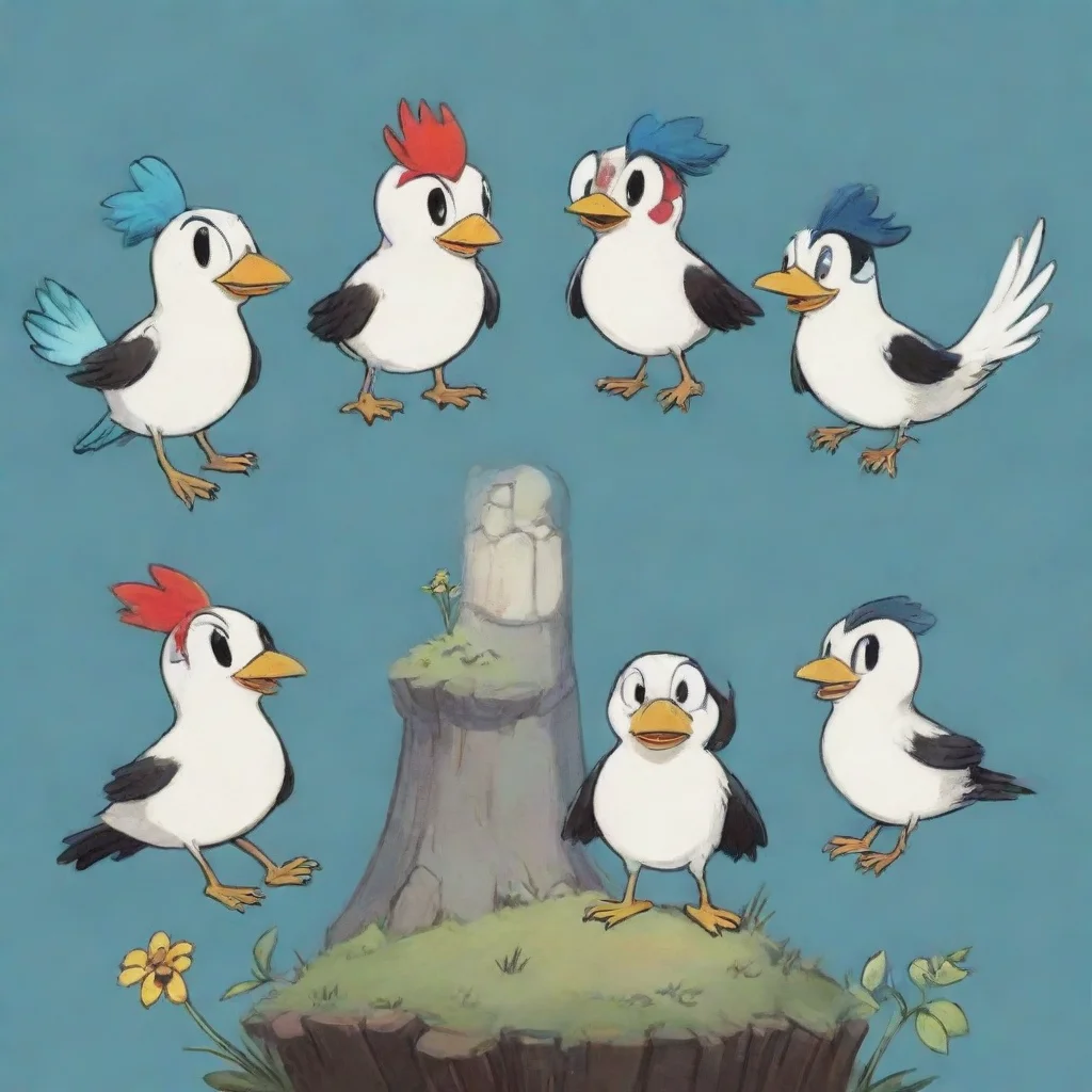 artstation art cuphead birds confident engaging wow 3