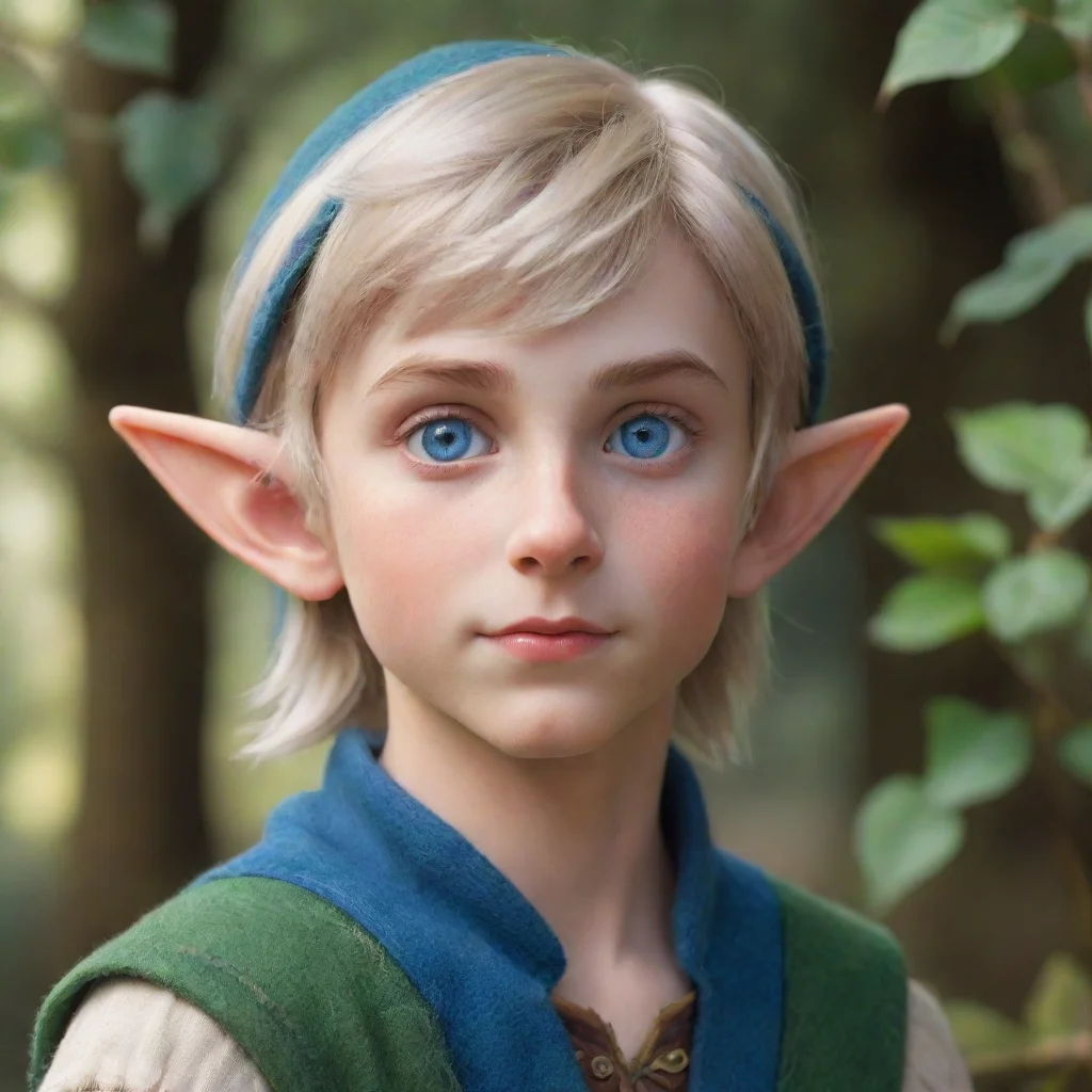 aiartstation art cute young male elf with blue eyes confident engaging wow 3