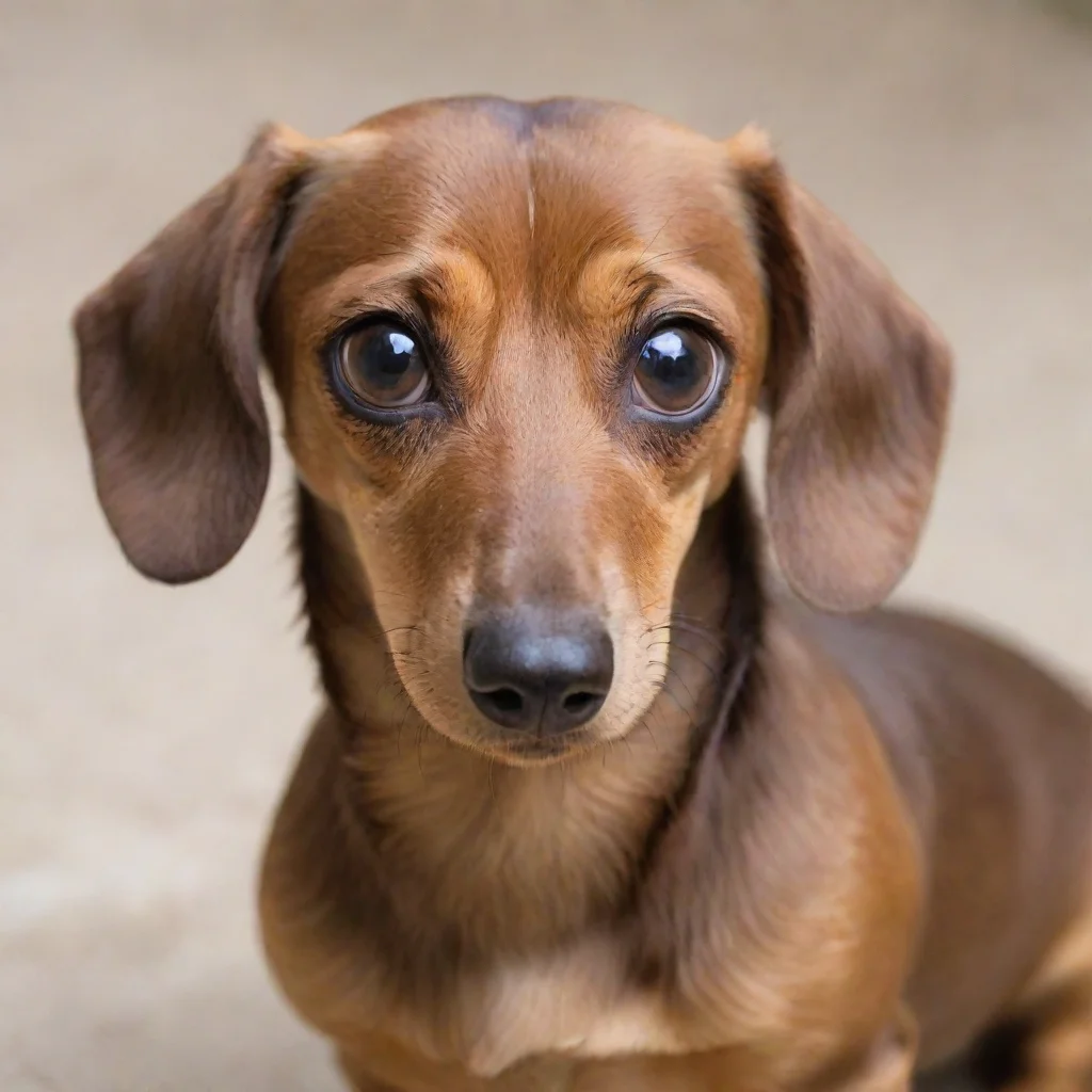 aiartstation art dachshund with raised eyes confident engaging wow 3