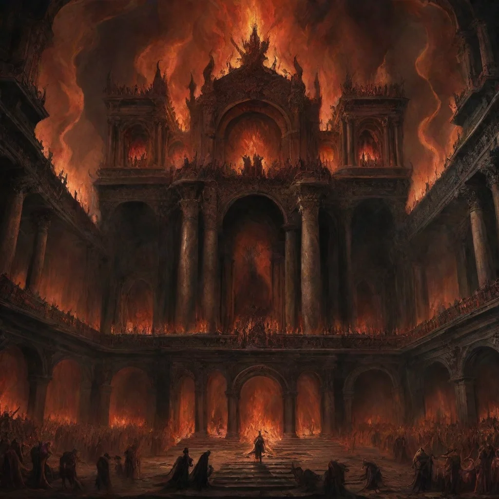 artstation art dante inferno satan palace  confident engaging wow 3