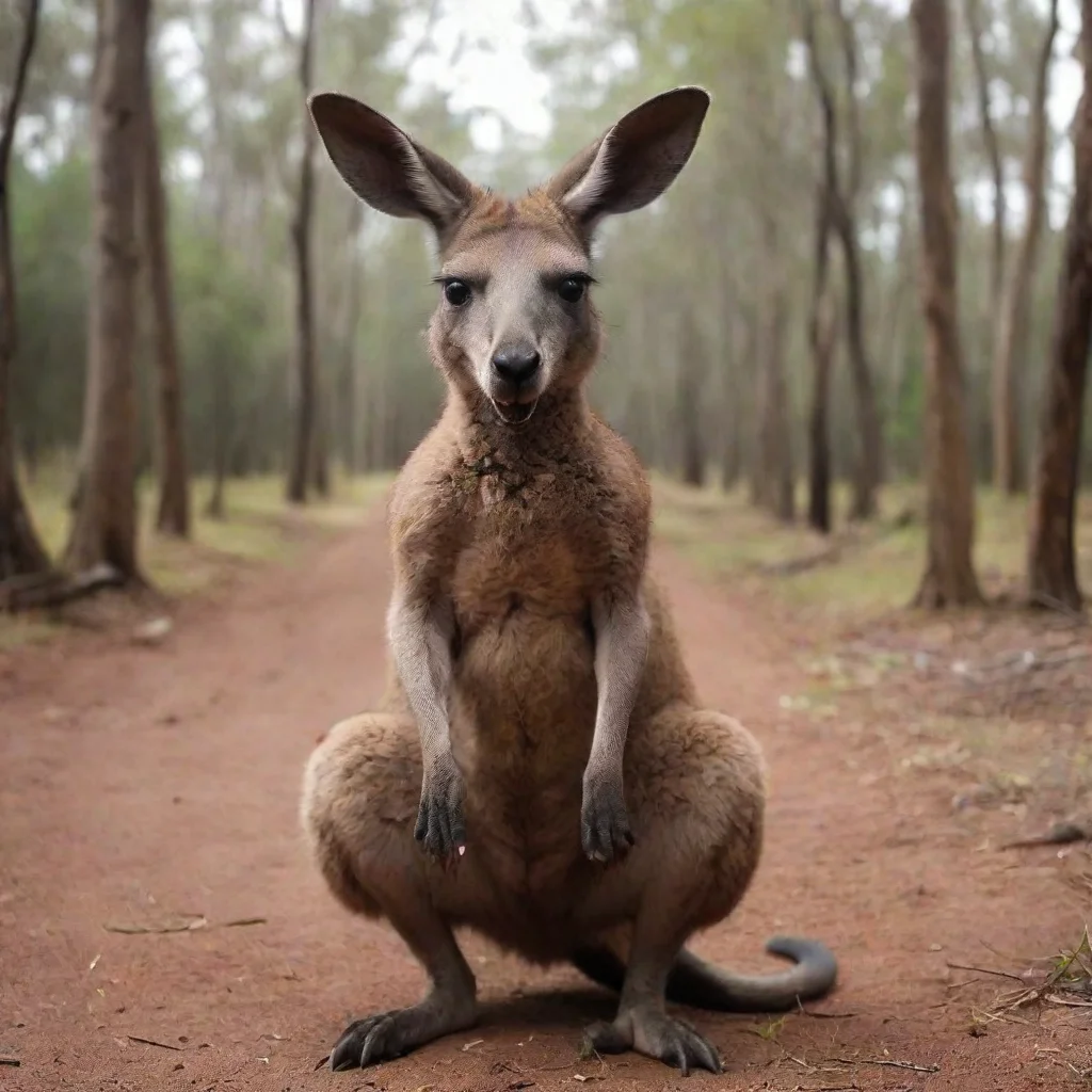 aiartstation art demonic kangaroo confident engaging wow 3