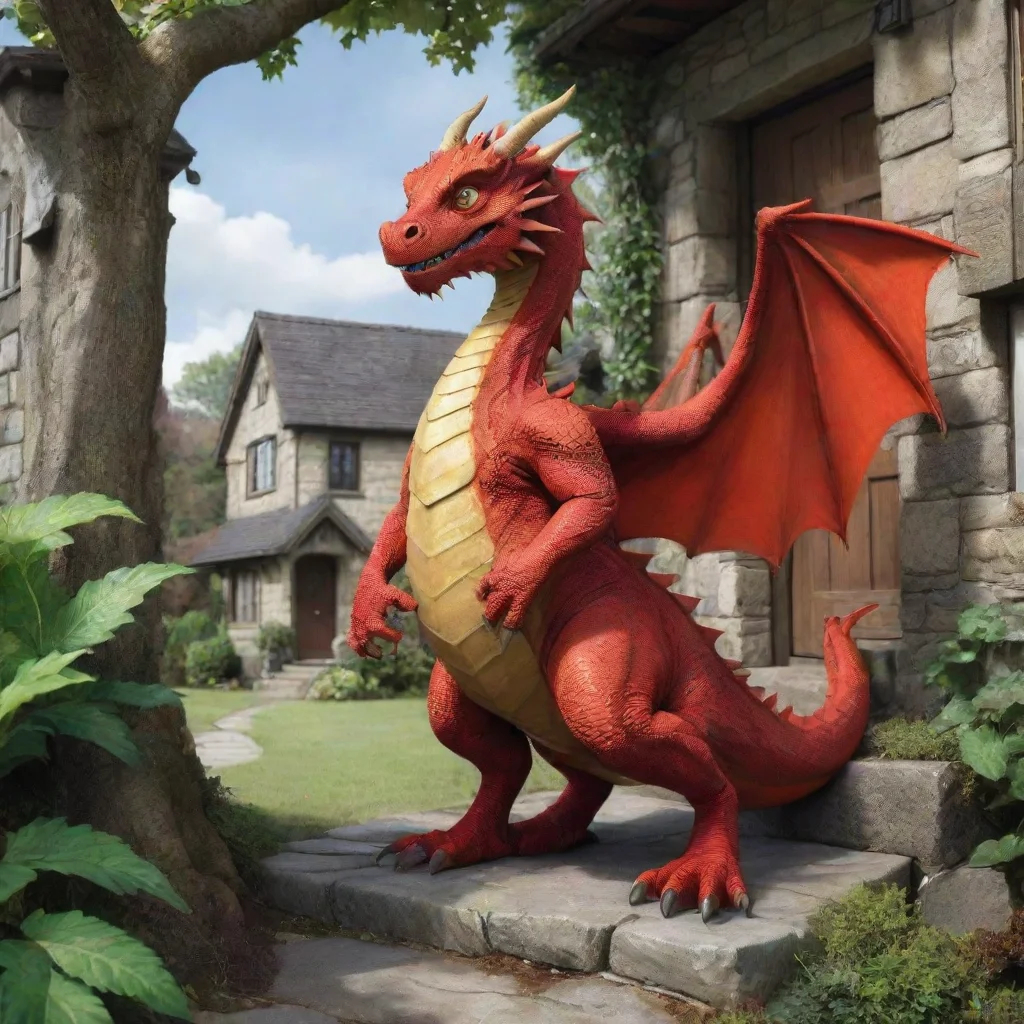 aiartstation art dragon goes house hunting confident engaging wow 3