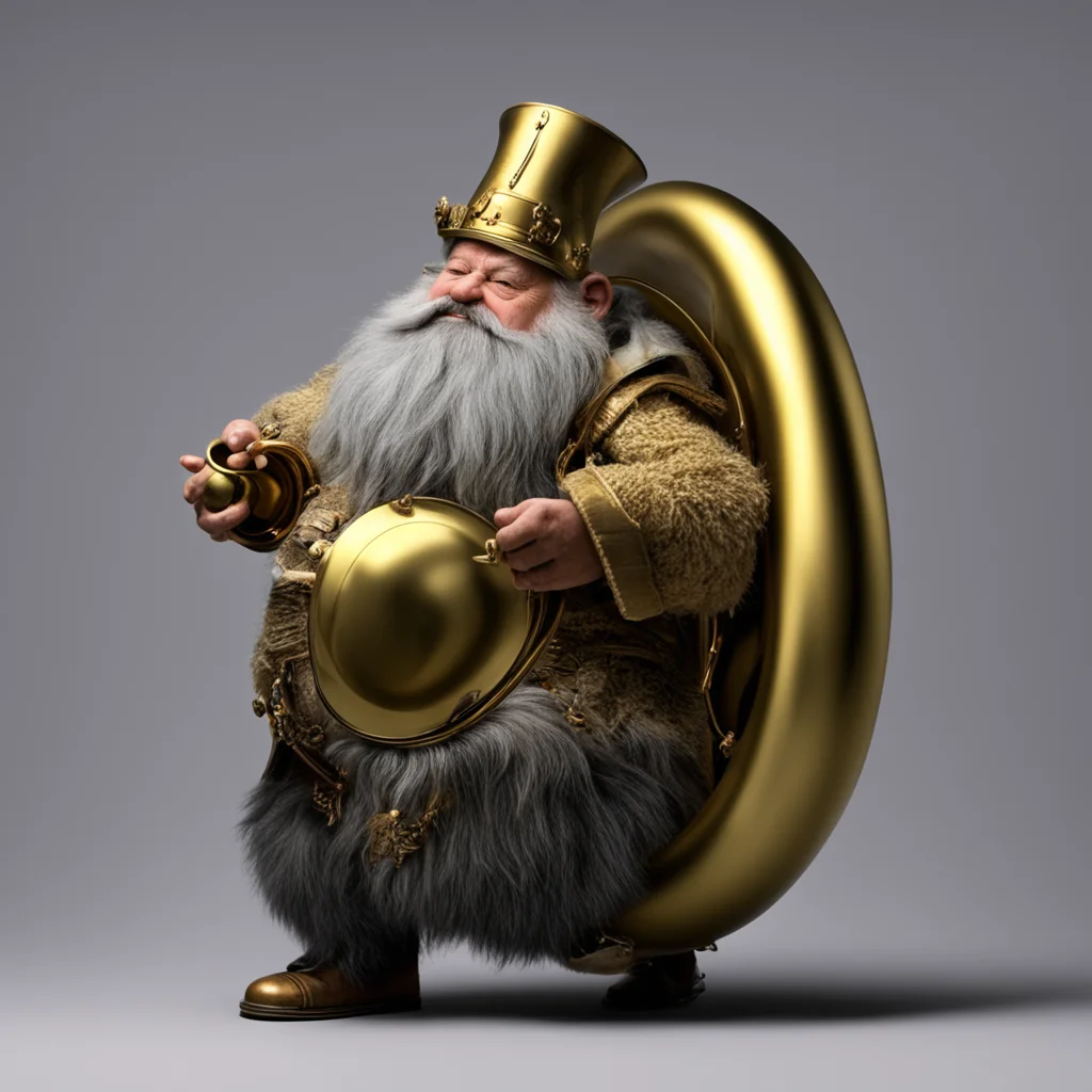 aiartstation art dwarf playing a tuba confident engaging wow 3