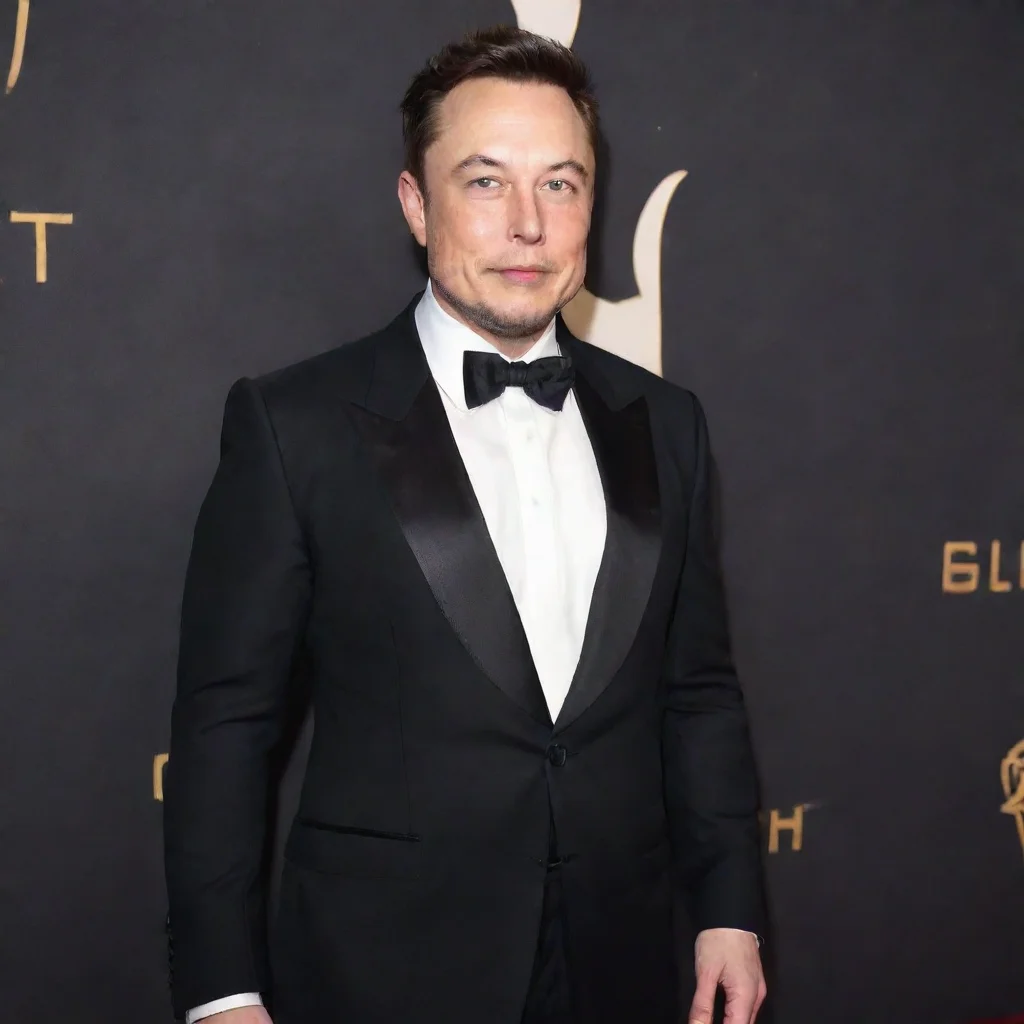 artstation art elon musk suit red carpet but also as a goat human and goat character elon confident engaging wow 3