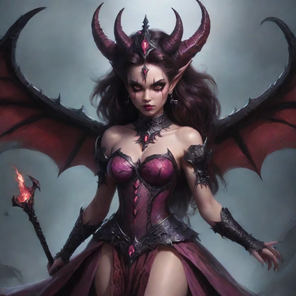 aiartstation art fantasy princess demon confident engaging wow 3