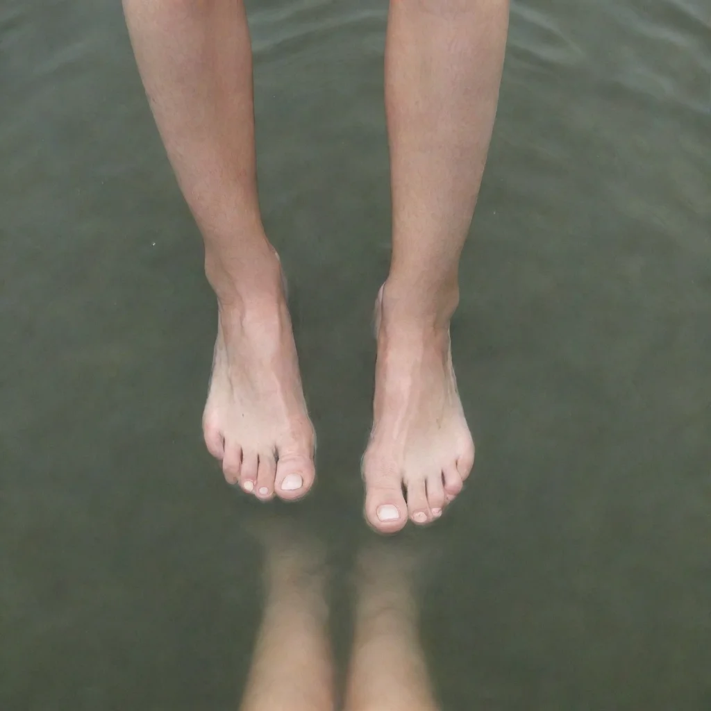 artstation art feet poking out of water confident engaging wow 3