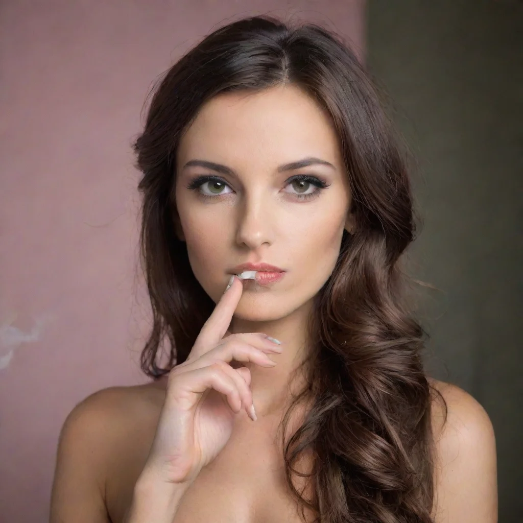 aiartstation art feminine%2C smoking a cigarette confident engaging wow 3