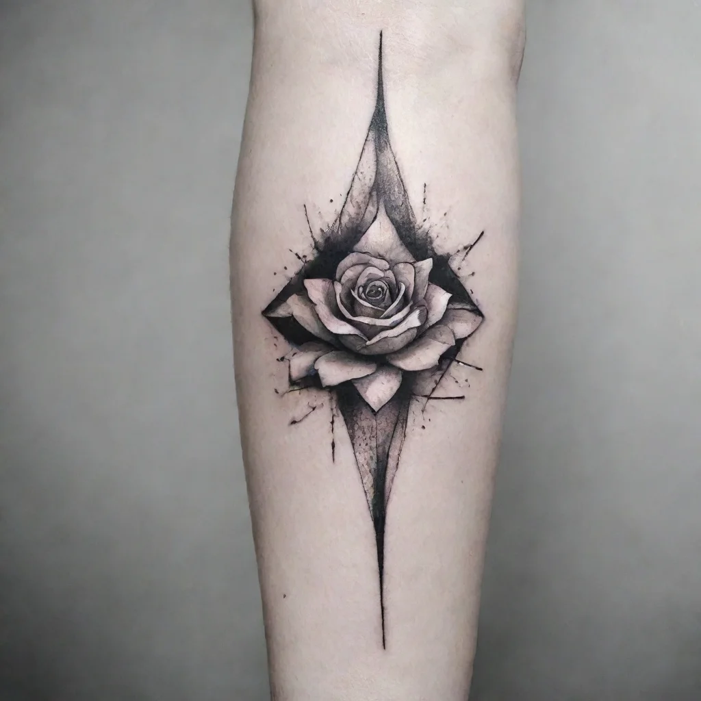 aiartstation art fine line black and white tattoo yeah confident engaging wow 3