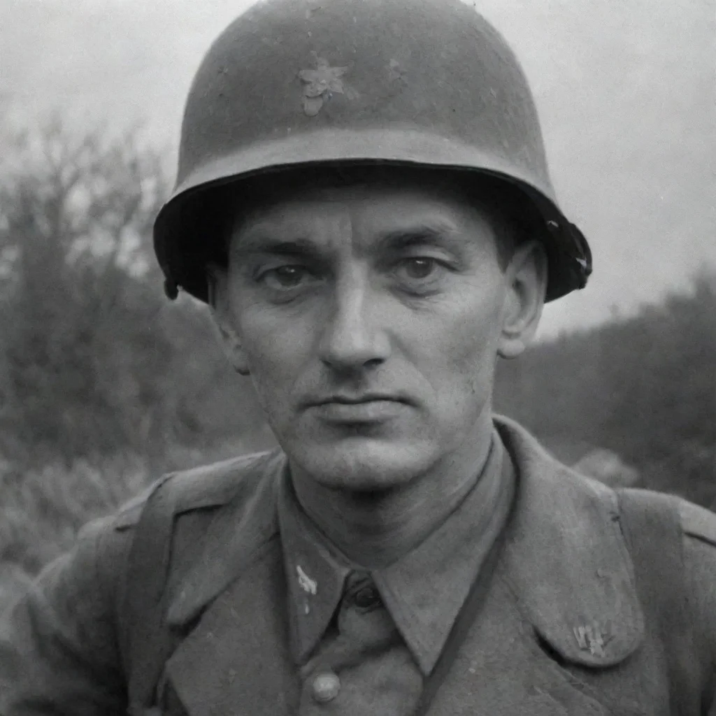 aiartstation art footage a german ww2 soldier looking at the camera%2C 1940 footage confident engaging wow 3