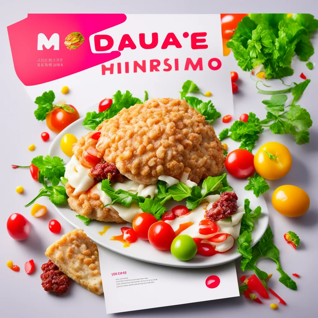 aiartstation art for the macro advertising poster%2C design a poster that shows the attractiveness and freshness of the food confident engaging wow 3