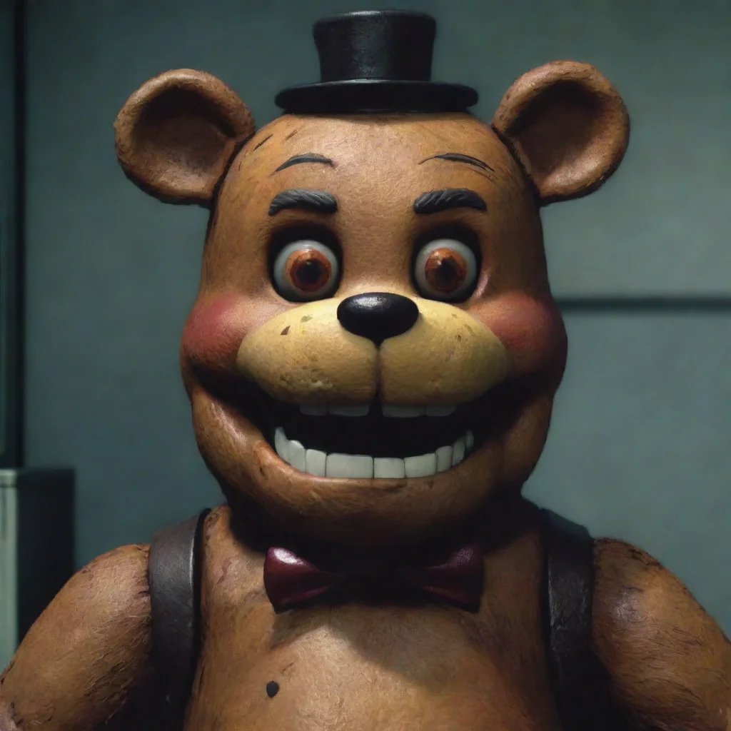 aiartstation art freddy fazbear%2C cctv footage  confident engaging wow 3