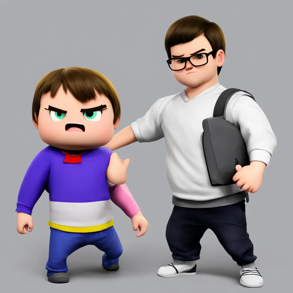 artstation art frisk vs angry video game nerd confident engaging wow 3