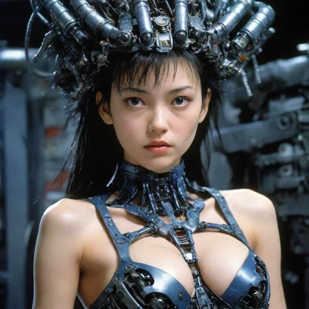 aiartstation art from movie event horizon 1997 from movie tetsuo 1989 from movie virus 1999 400lb show girls made of machine parts hyper  confident engaging wow 3