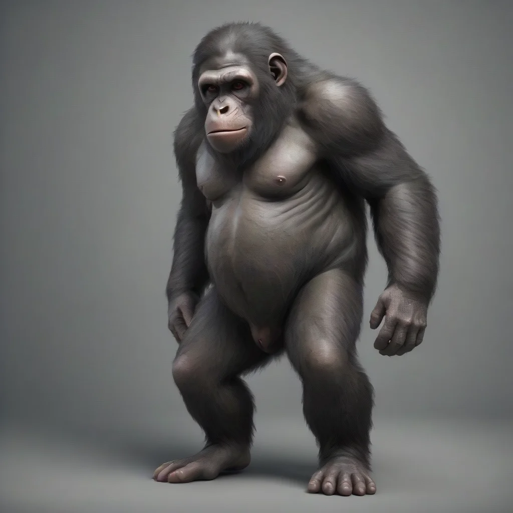 artstation art full body ape insanely detailed confident engaging wow 3