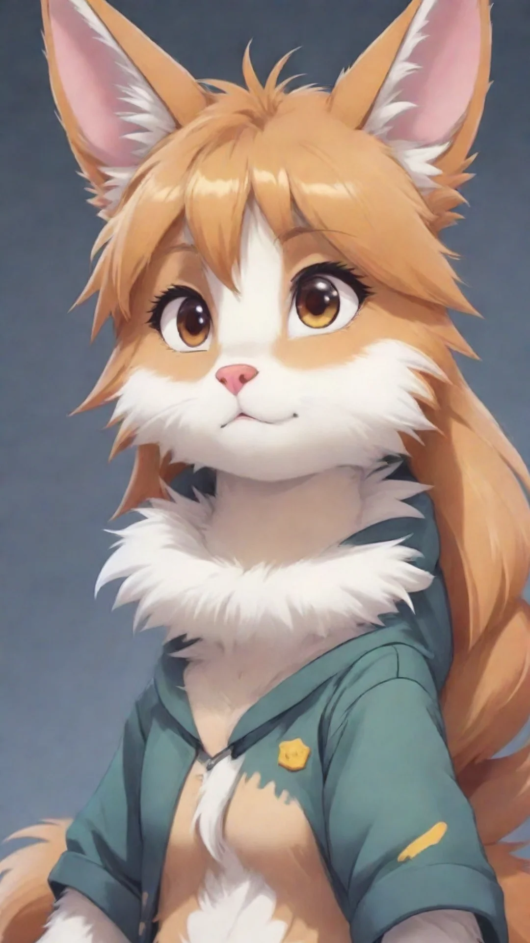 aiartstation art furry cute in anime style confident engaging wow 3 tall