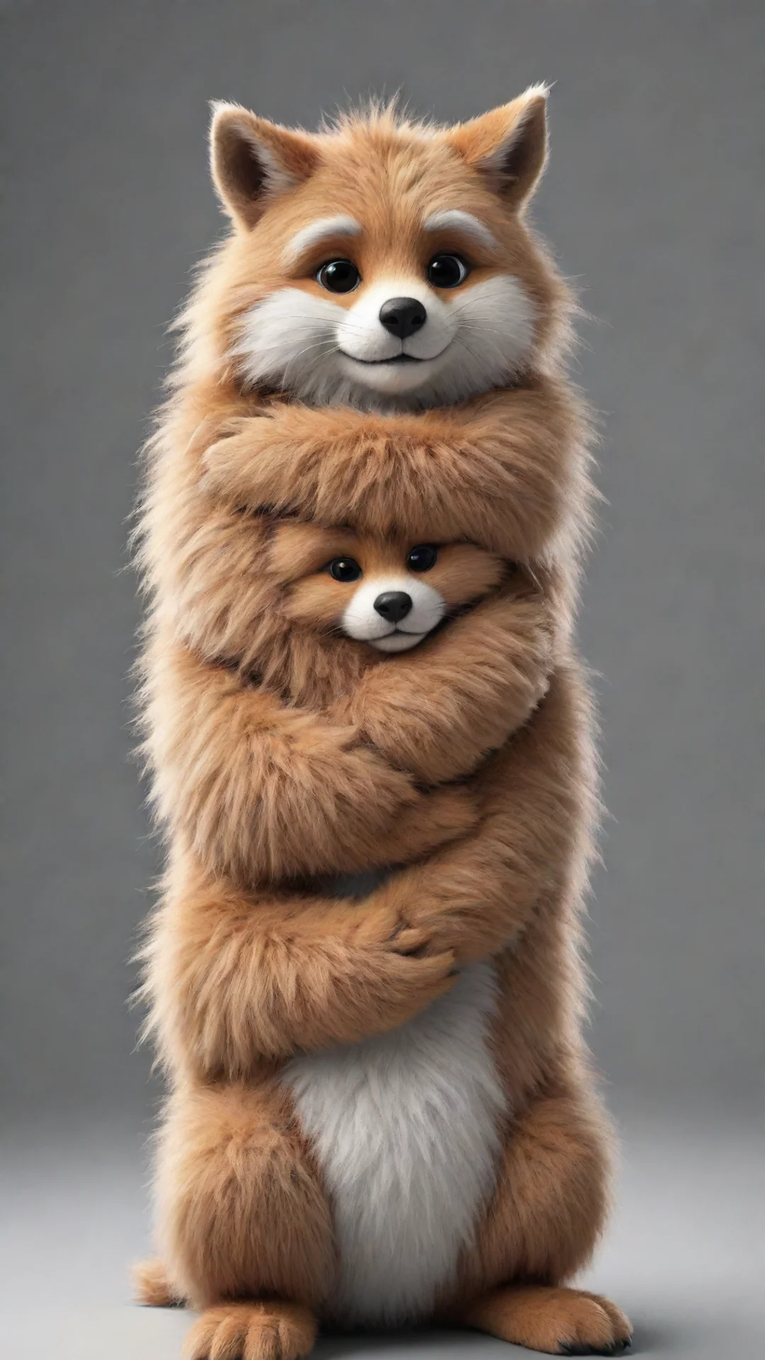 aiartstation art furry hug animal confident engaging wow 3 tall