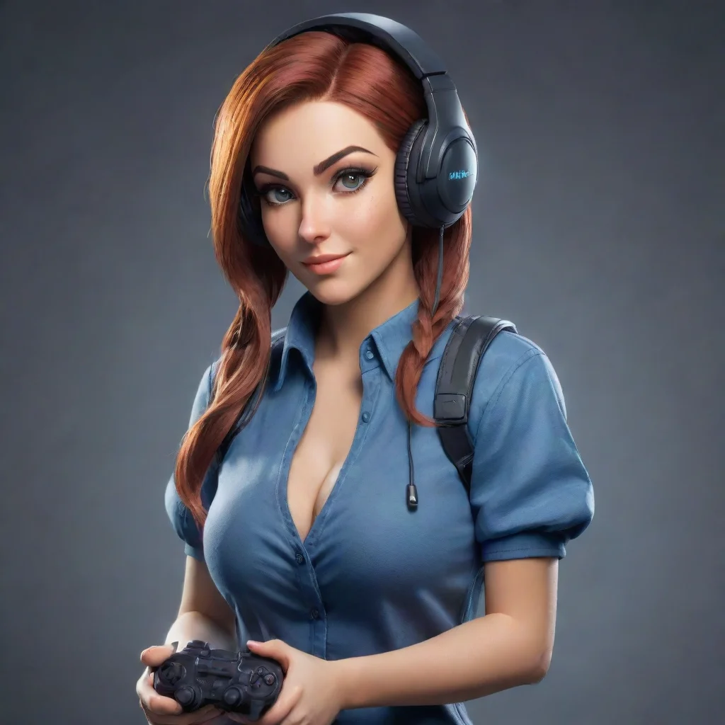 aiartstation art gaming character  confident engaging wow 3