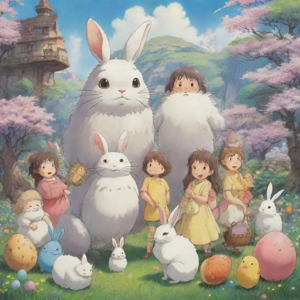 aiartstation art ghibli easter confident engaging wow 3