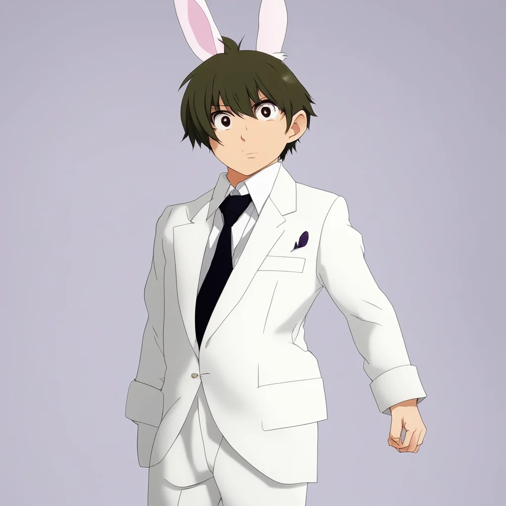 artstation art gin from detective conan wearing a bunny suit confident engaging wow 3