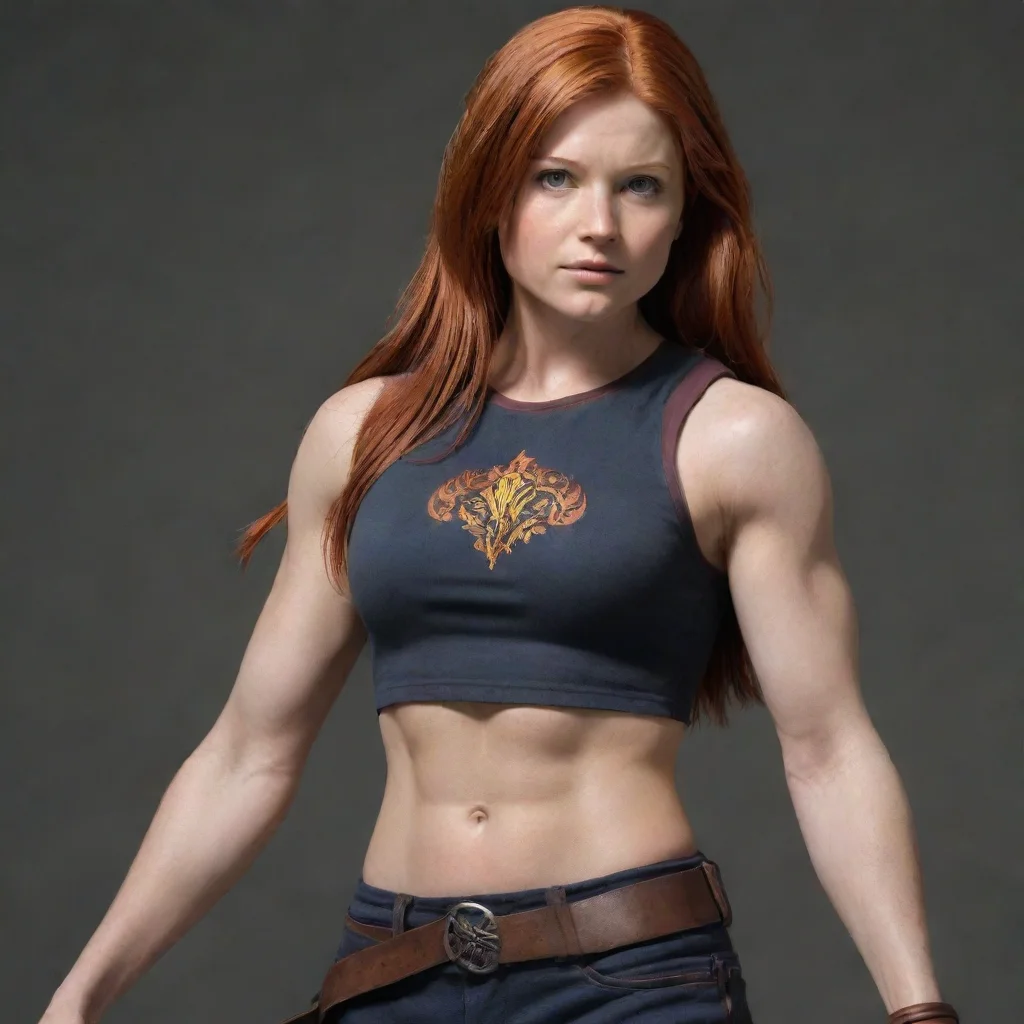 aiartstation art ginny weasley muscle confident engaging wow 3