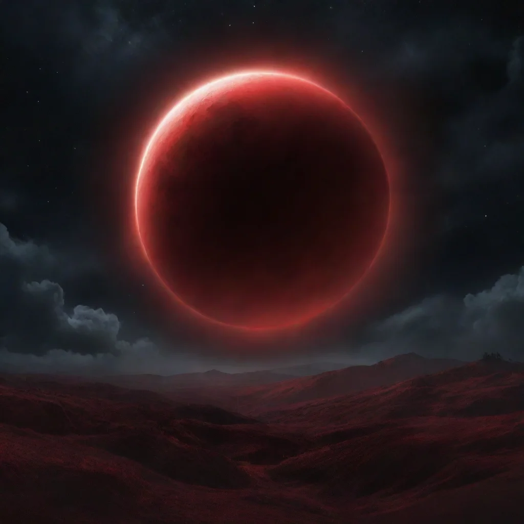 aiartstation art gloomy ominous scenic masterpiece red eclipse at night%2C fantasy%2C stargazing confident engaging wow 3