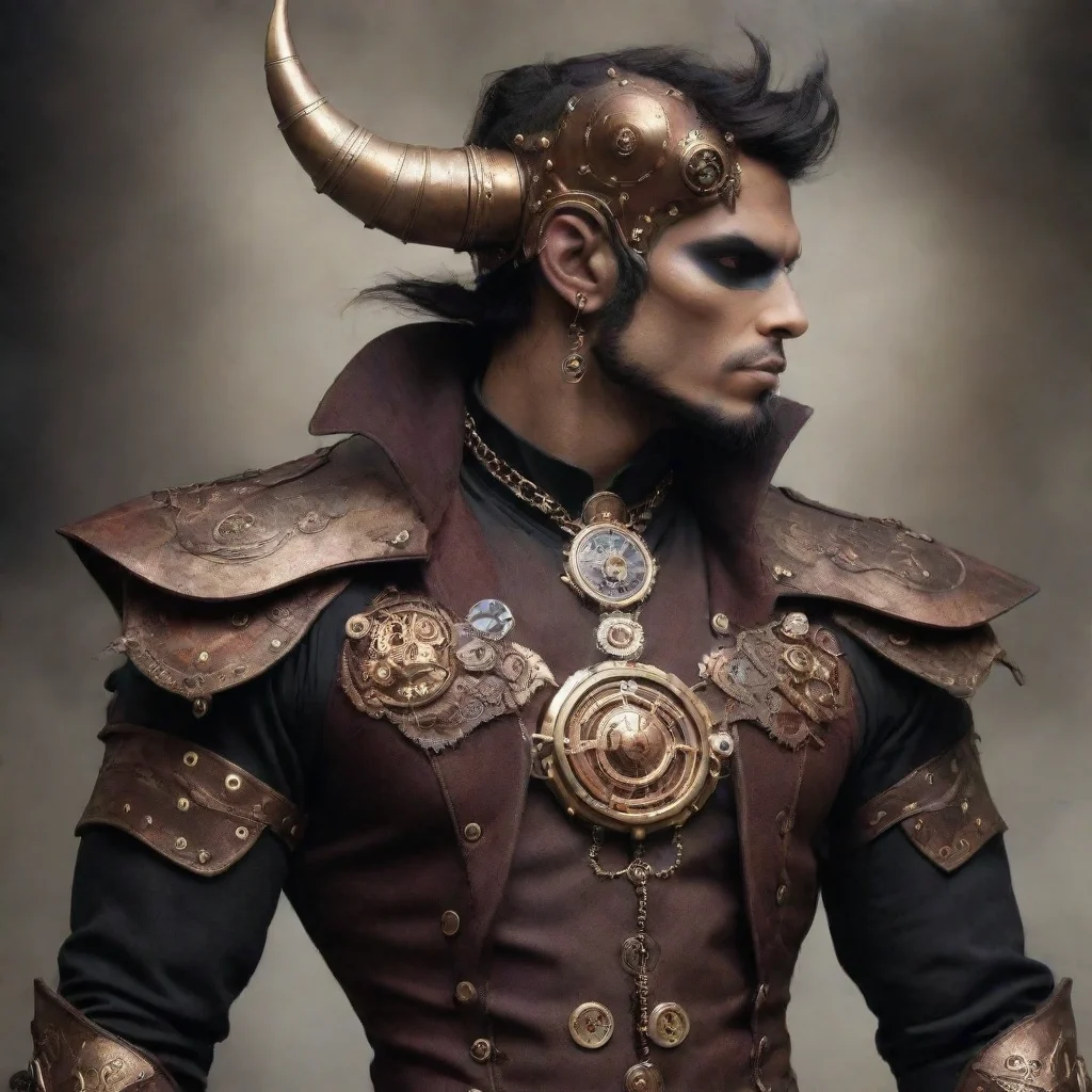 aiartstation art god demon masculine steampunk confident engaging wow 3