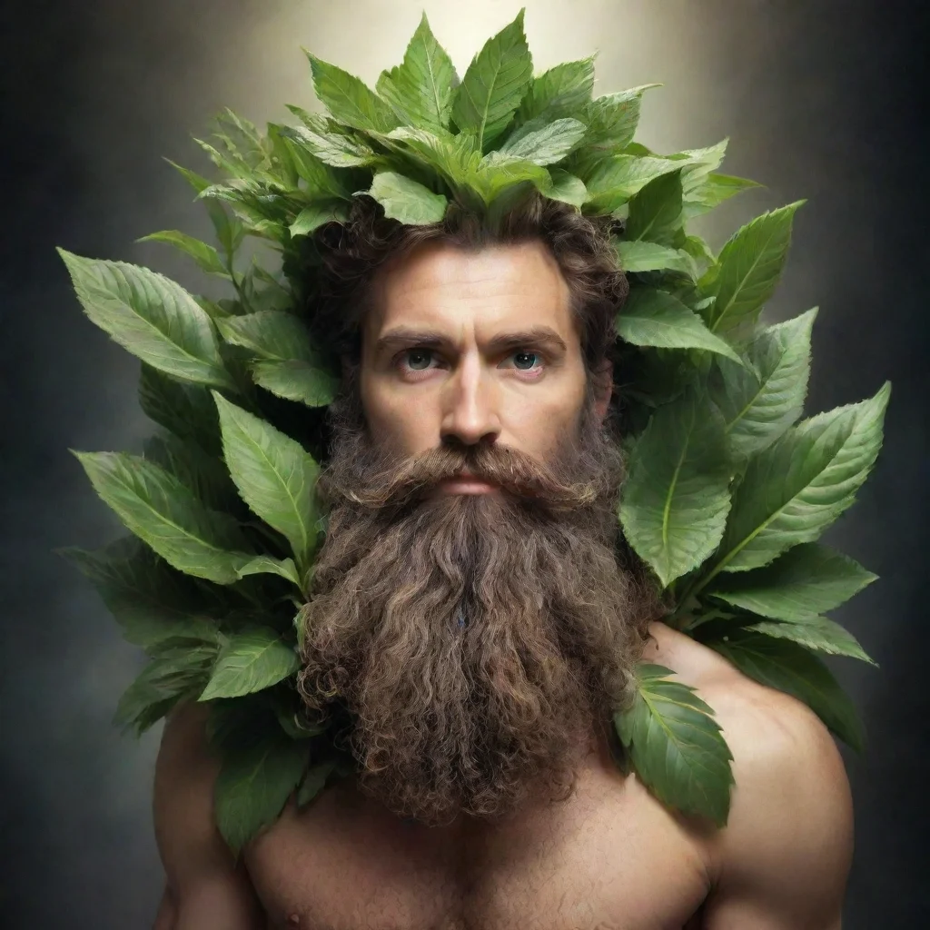 aiartstation art god of plant life%2C bearded confident engaging wow 3