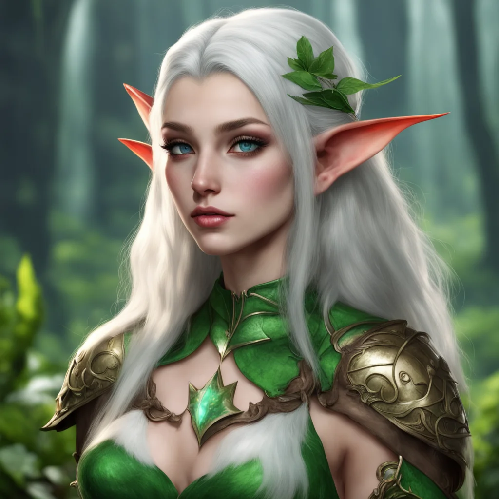 aiartstation art good looking elf fantasy character confident engaging wow 3