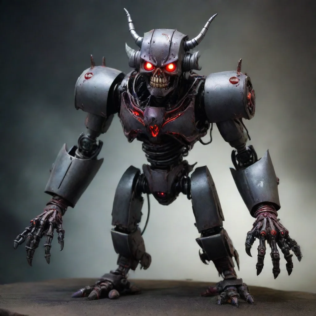 artstation art grimdark demon possession of evil robot confident engaging wow 3
