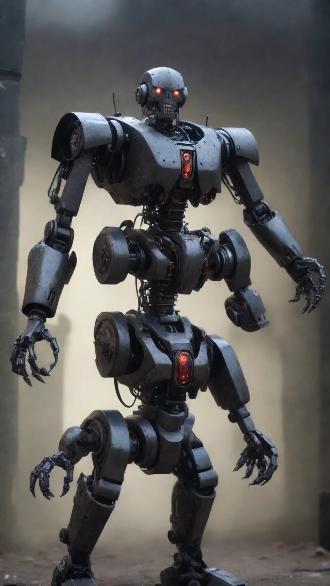 artstation art grimdark evil ai overlord robot confident engaging wow 3 tall